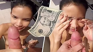Barely Legal Thai Street Teen Fucked And Facialized for 5 Dollars